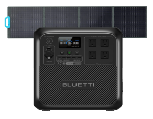 BLUETTI AC180 Solar Portable Power Station 1,800W 1,152Wh, AC180+PV200 1800W 1152Wh 200W Solar Kit